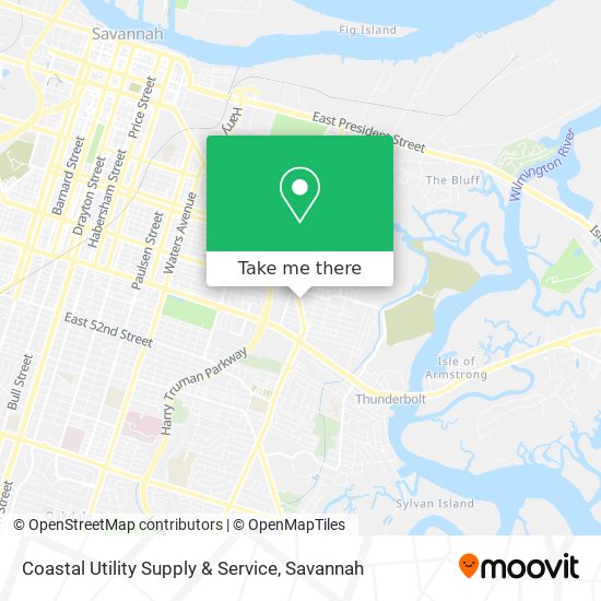 Coastal Utility Supply & Service map