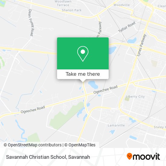Mapa de Savannah Christian School