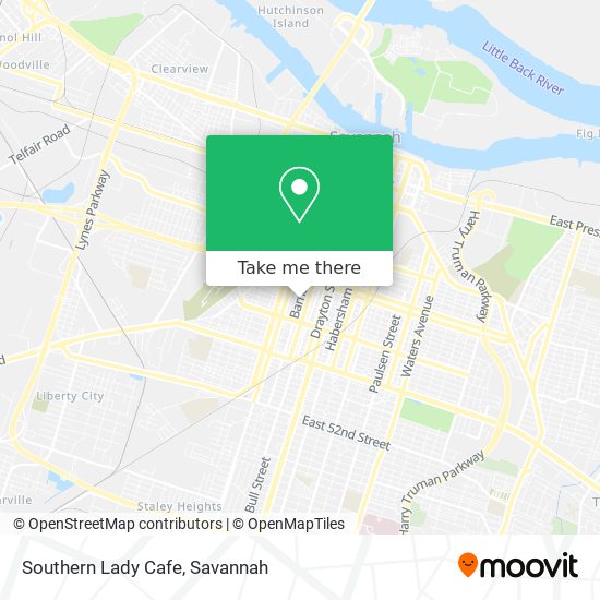 Mapa de Southern Lady Cafe