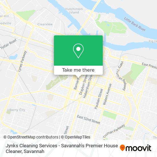 Mapa de Jynks Cleaning Services - Savannah's Premier House Cleaner