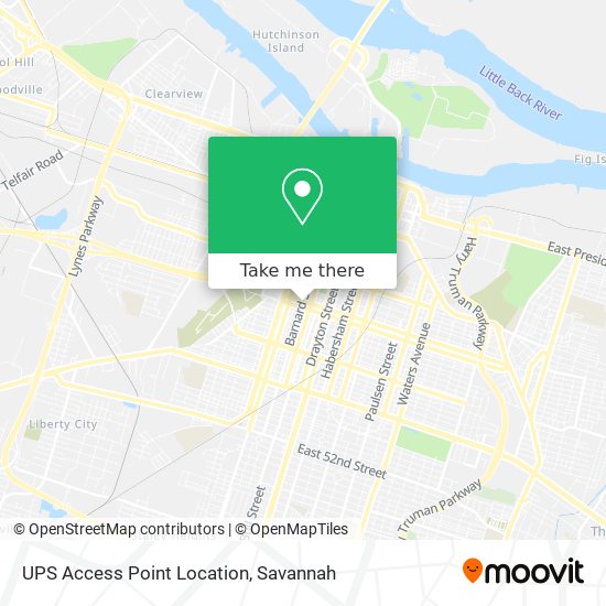 Mapa de UPS Access Point Location