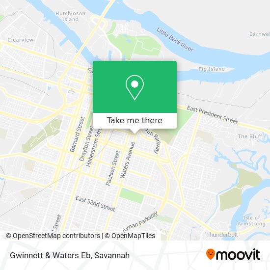 Gwinnett & Waters Eb map