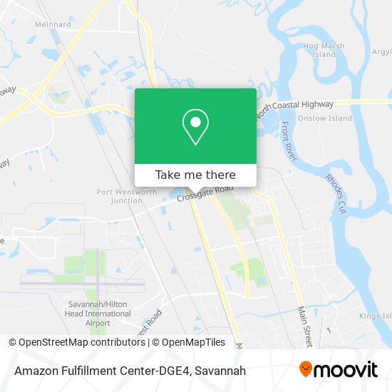 Amazon Fulfillment Center-DGE4 map