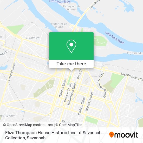 Eliza Thompson House Historic Inns of Savannah Collection map