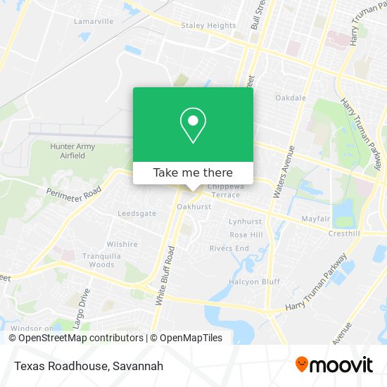 Mapa de Texas Roadhouse
