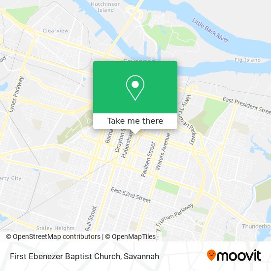 First Ebenezer Baptist Church map