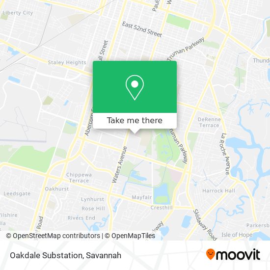 Mapa de Oakdale Substation