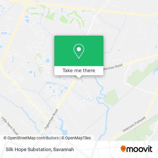 Silk Hope Substation map