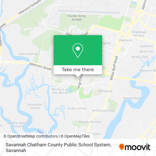 Savannah Chatham County Public School System map