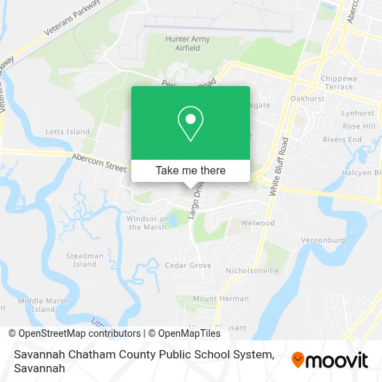 Savannah Chatham County Public School System map