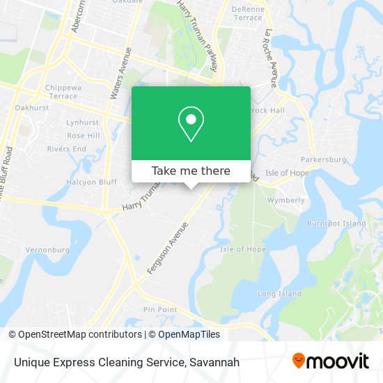 Unique Express Cleaning Service map