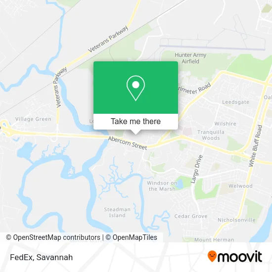 Mapa de FedEx