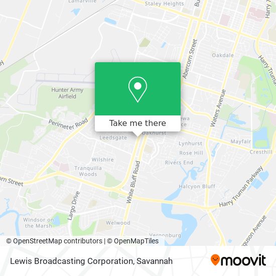 Mapa de Lewis Broadcasting Corporation