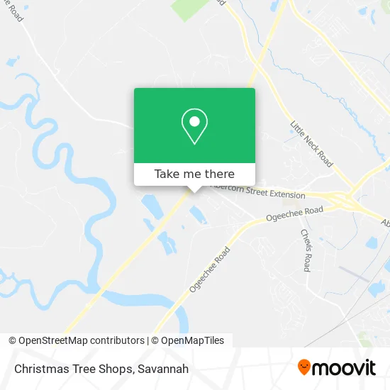 Christmas Tree Shops map