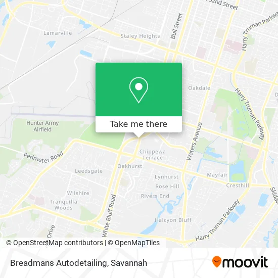 Breadmans Autodetailing map