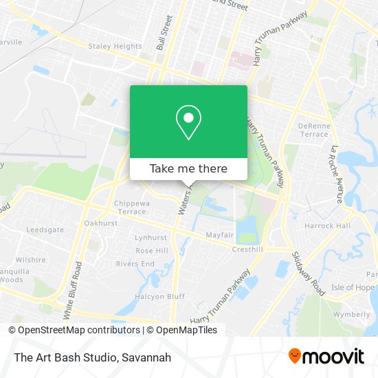 The Art Bash Studio map