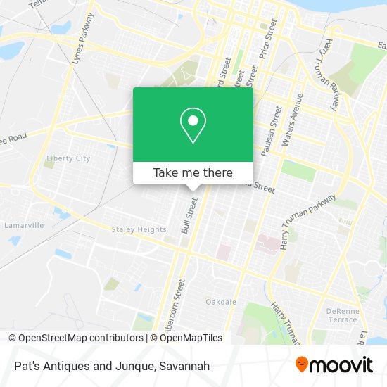 Pat's Antiques and Junque map