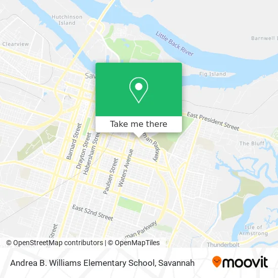 Mapa de Andrea B. Williams Elementary School