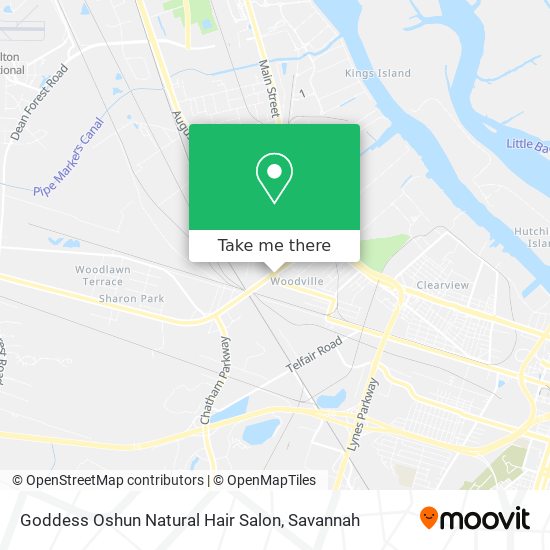 How to get to Goddess Oshun Natural Hair Salon in Garden City by Bus?