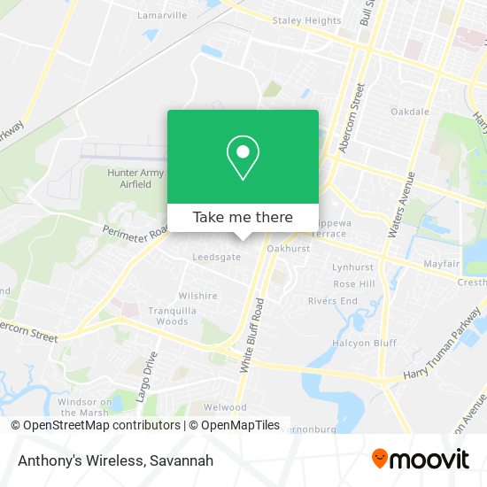 Anthony's Wireless map
