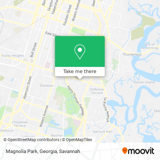 Mapa de Magnolia Park, Georgia