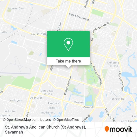 Mapa de St. Andrew's Anglican Church (St Andrews)