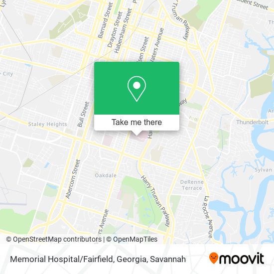 Mapa de Memorial Hospital / Fairfield, Georgia