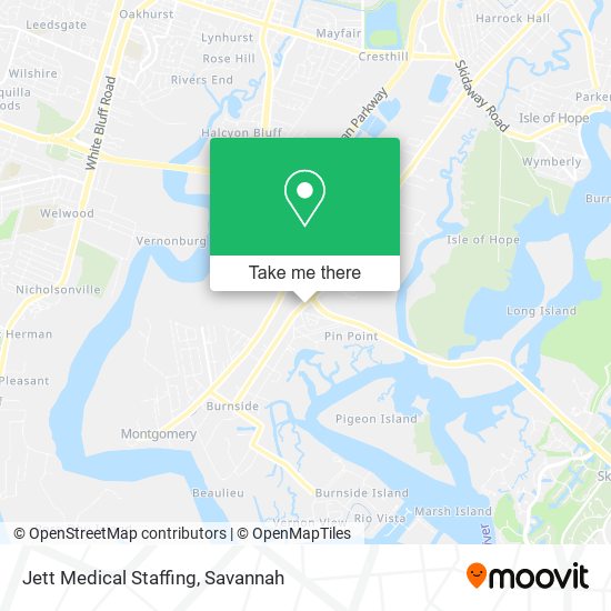 Mapa de Jett Medical Staffing