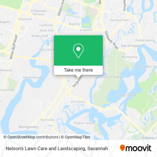 Nelson's Lawn Care and Landscaping map