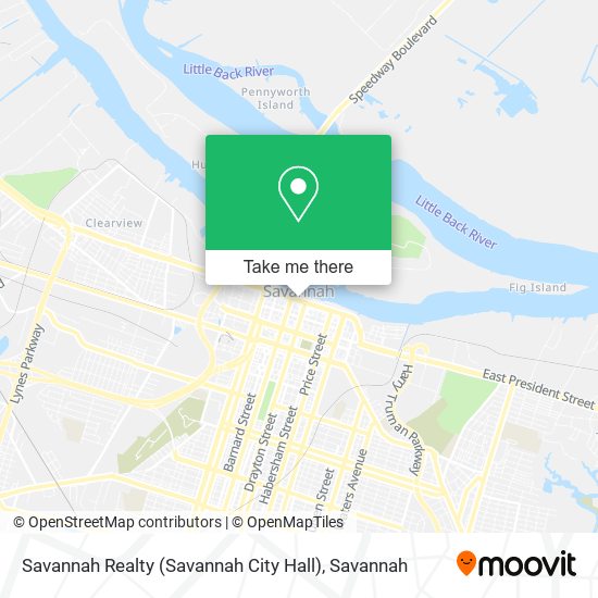 Savannah Realty (Savannah City Hall) map