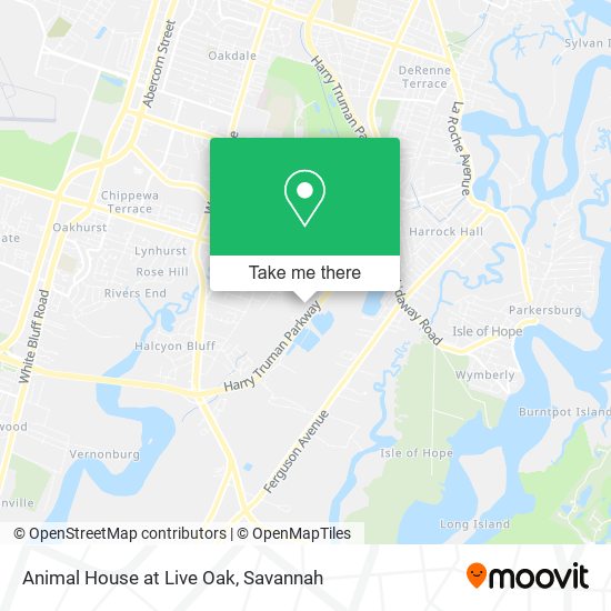 Animal House at Live Oak map