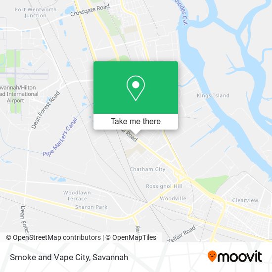Smoke and Vape City map