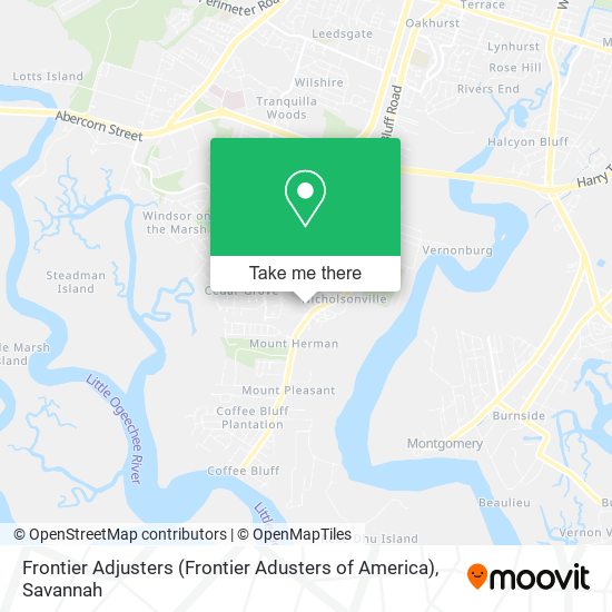Frontier Adjusters (Frontier Adusters of America) map