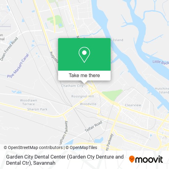 Mapa de Garden City Dental Center (Garden Cty Denture and Dental Ctr)