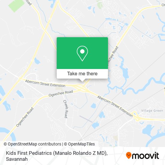Mapa de Kids First Pediatrics (Manalo Rolando Z MD)