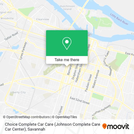 Mapa de Choice Complete Car Care (Johnson Complete Care Car Center)