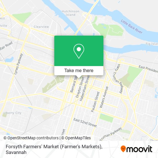 Mapa de Forsyth Farmers' Market (Farmer's Markets)