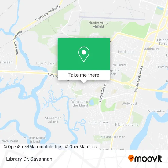 Library Dr map