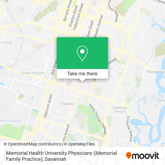 Memorial Health University Physicians (Memorial Family Practice) map