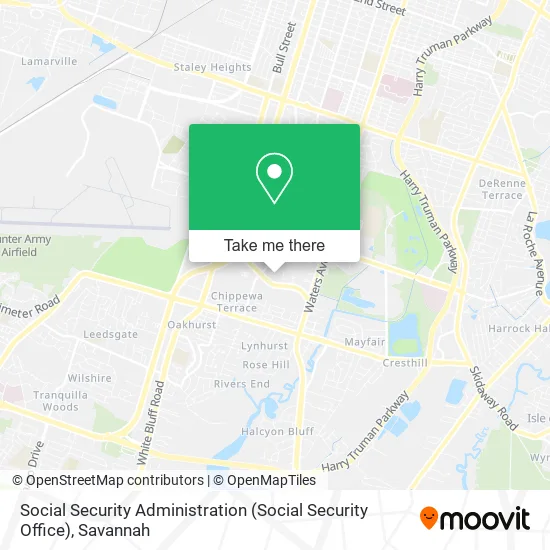 Mapa de Social Security Administration (Social Security Office)
