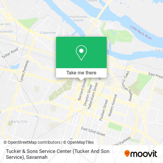 Mapa de Tucker & Sons Service Center (Tucker And Son Service)