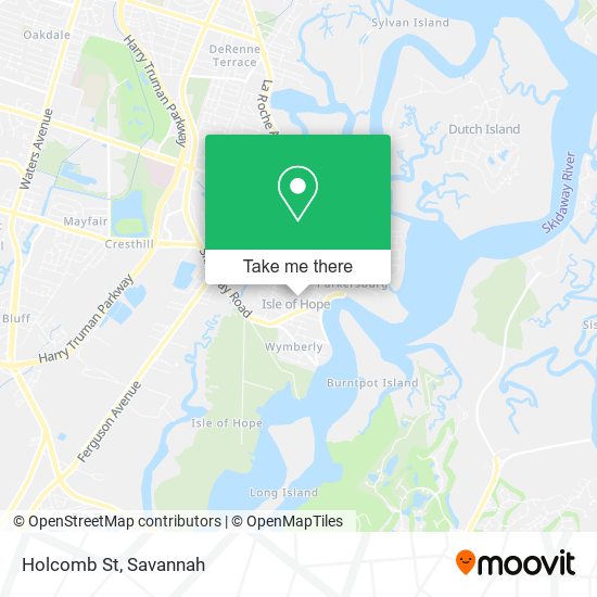 Mapa de Holcomb St
