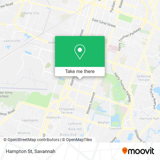 Mapa de Hampton St
