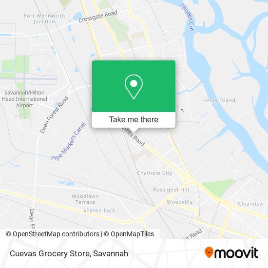 Cuevas Grocery Store map