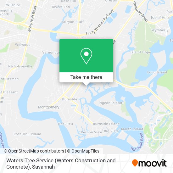 Mapa de Waters Tree Service (Waters Construction and Concrete)