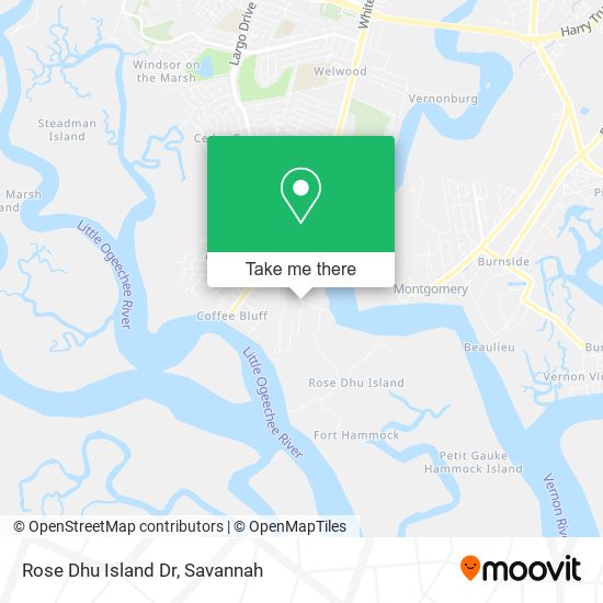 Mapa de Rose Dhu Island Dr