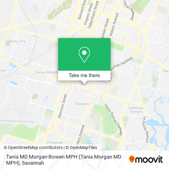 Mapa de Tania MD Morgan-Bowen MPH