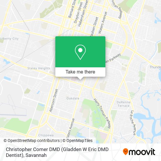 Christopher Comer DMD (Gladden W Eric DMD Dentist) map