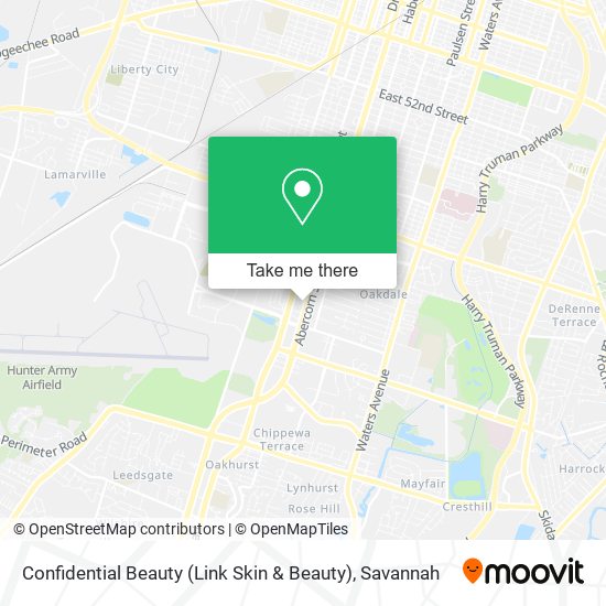 Confidential Beauty (Link Skin & Beauty) map