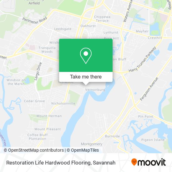 Restoration Life Hardwood Flooring map